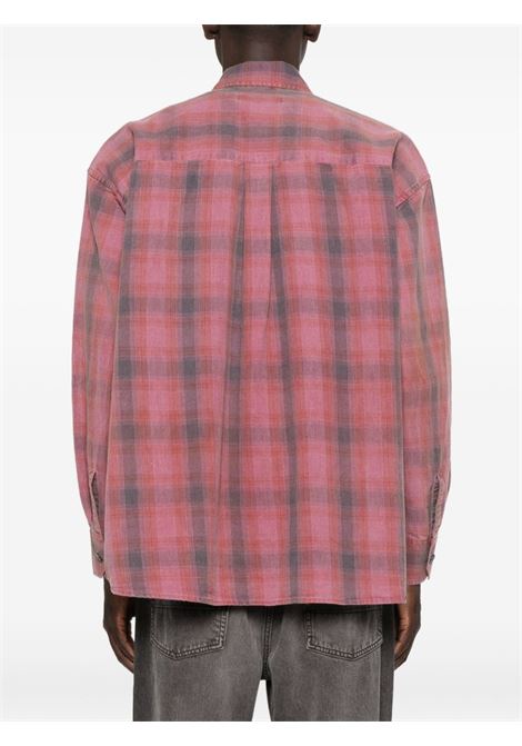 camicia borrowed uomo rosa e grigia OUR LEGACY | M4252BIDC